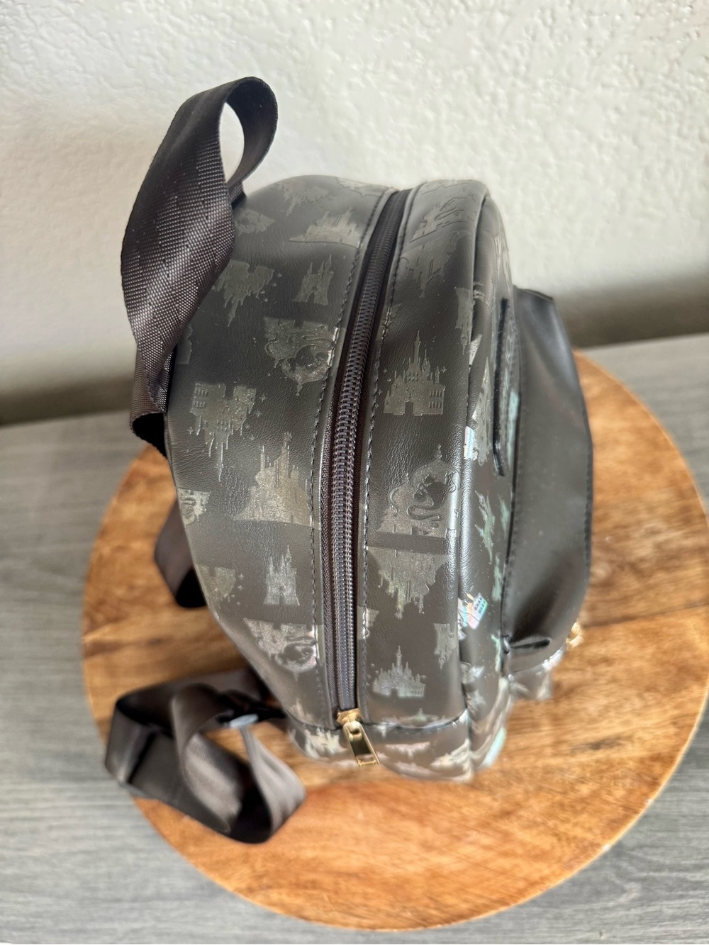 Bioworld Disney 100 Years of Wonder Holographic Castle Mini Backpack - Picture 4 of 5
